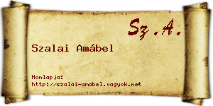 Szalai Amábel névjegykártya