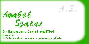 amabel szalai business card